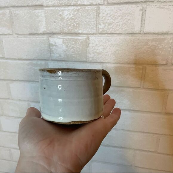 Hand thrown - Handmade 2” Pottery Small Mug / Espresso Mug - Picture 3 of 8